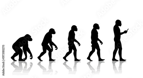 Evolution of Man From Ape to Modern Human Using Smartphone