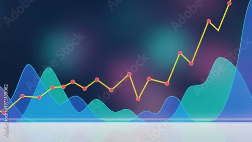 Graph showing increasing trend with fluctuations