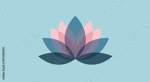 A calming, light blue background evokes feelings of peace and tranquility. Ideal for website design, social media posts, or as a soothing backdrop for