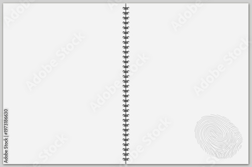 Doppelseite Fingerabdruck