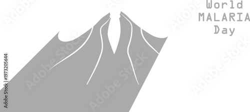 A graphic illustration for World Malaria Day awareness campaign