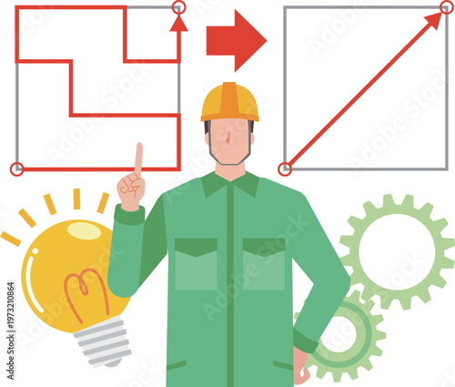 改善案を考える作業員