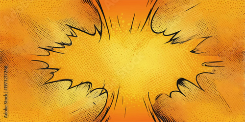 An abstract grunge background featuring a vibrant yellow and orange summer sun with hot sunlight bursts, creating a floral leaf pattern illustration for a nature wallpaper or seasonal design string