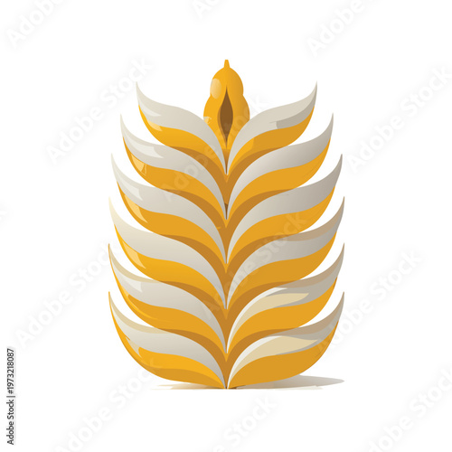 3D Wheat Icon