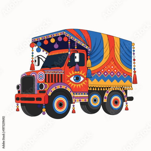 Punjabi Cultural Vehicle Render
