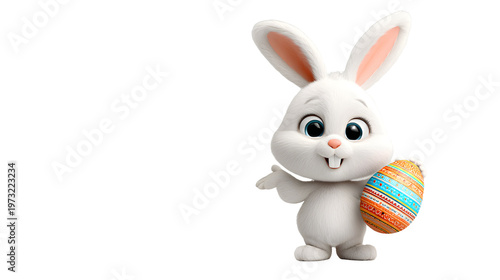 easter bunny with egg
