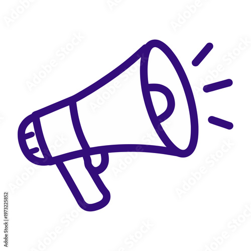 Vector of a megaphone used for making announcements