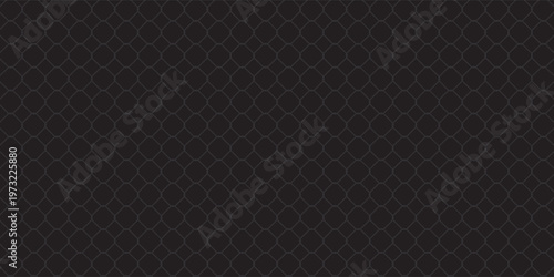 Net texture pattern on black background. Net texture pattern for backdrop and wallpaper. Realistic net pattern with black squares. Geometric background, vector illustration