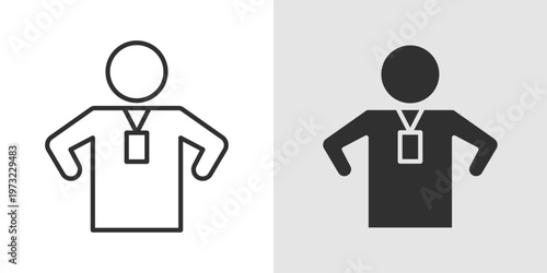 Personal Trainer Icon representing fitness coaching, workout guidance, and physical training.