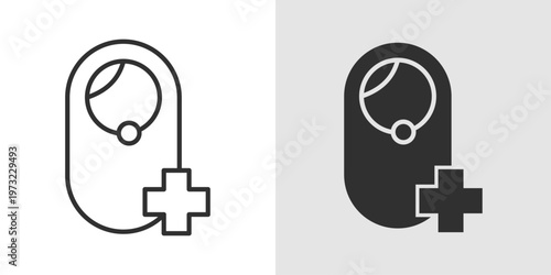 Pediatric Icon representing child healthcare, medical care for infants, and kids health.