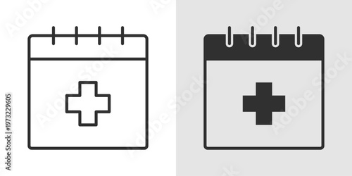 Medical Calendar Icon representing scheduling, appointments, and healthcare planning.