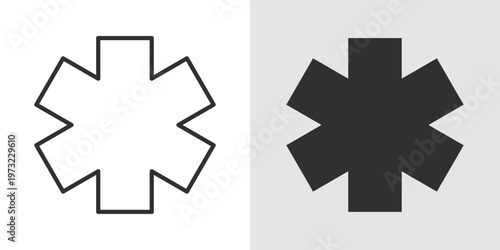 Medical Alert Icon representing emergency warnings, health notifications, and critical care alerts.