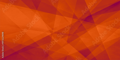 Geometric interplay of overlapping planes with a bold color palette of orange and crimson, creating a sense of dynamic structure and artistic abstract, evoking visual harmony and graphic interest.