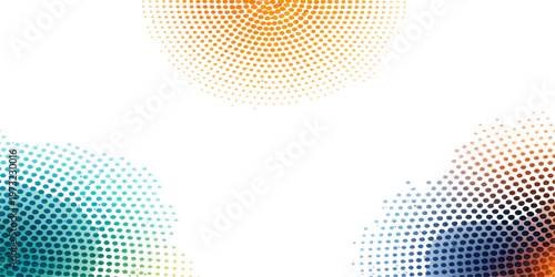 Aesthetic dots gradients that invite the gaze towards vibrant color transition, evoking a sense of modernity and minimalist elegance.