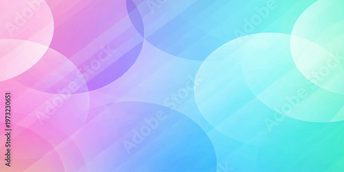 Abstract circles of different color blend smoothly creating a soft focus with a modern background.