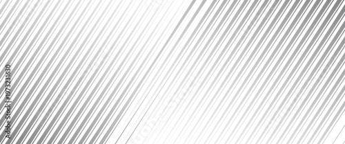 Slant line halftone gradation texture. Fading diagonal stripe gradient background. Black oblique pattern backdrop. Vanishing thin parallel line wallpaper for overlay