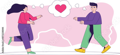 Two people sharing a heartfelt connection while dancing in a dreamy setting