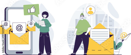 Contrast between modern and traditional email communication methods