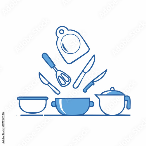 Kitchen Utensils and Cookware Items.