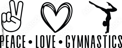 Peace Love Gymnastics design