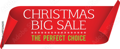 Exciting christmas big sale banner with festive and appealing design elements.
