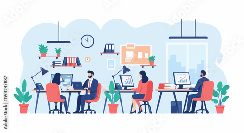 Business people working in a modern office environment 32.