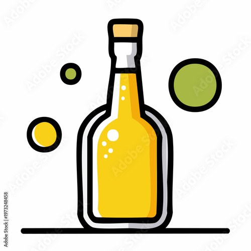 Bottle of whiskey or liquor.