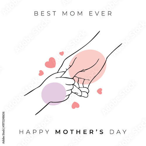 Vector Happy Mother's Day Design Template