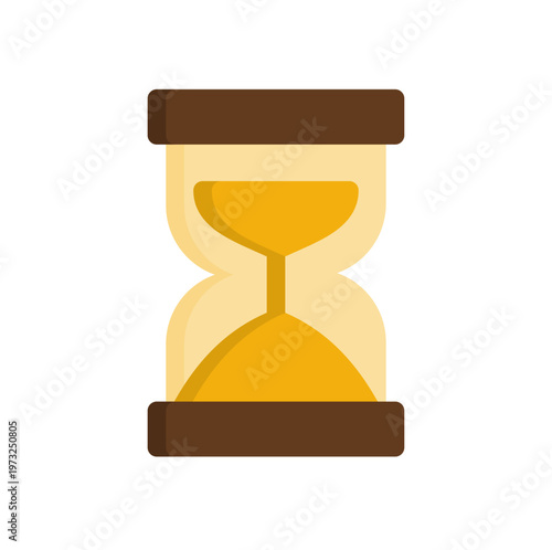 time and existence simple flat icon illustration