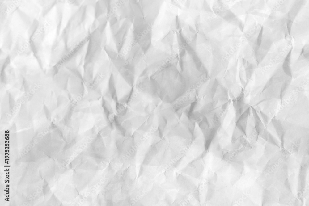 Fototapeta premium white crumpled paper,crumpled paper background