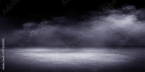 A dark stormy sky filled with black clouds and lightning creates a dramatic nature texture with motion like a blue explosion across the heaven backdrop