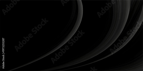 Abstract black and white background featuring a dark digital design with blue light flowing through wavy lines and motion patterns for a modern texture backdrop