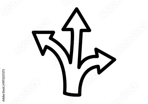 Flecha negra minimalista con trazo de pincel y punta de flecha rellena apuntando hacia la derecha