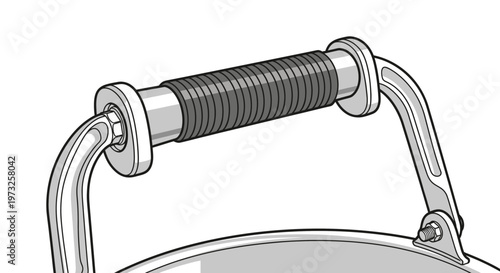 Kitchen Utensil Handle Detail with Textured Grip