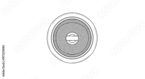 Kitchen Utensil Top View - Stainless Steel Whisk with Central Handle