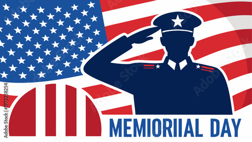 Memorial Day, American Soldier, Patriotic Vector, USA Military