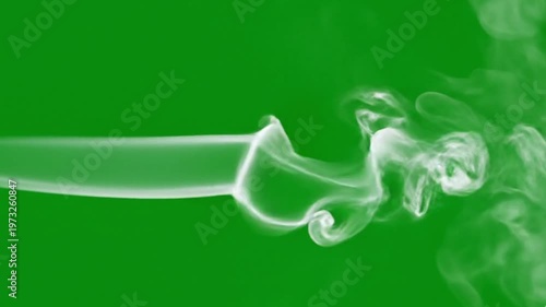 Wallpaper Mural Cinematic White Smoke Flowing Across Green Screen Background for Special Effects Torontodigital.ca