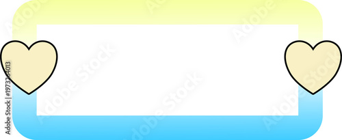 Colorful Frame Border, Banner, Text box Bubble Elements Design