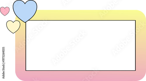 Colorful Frame Border, Banner, Text box Bubble Elements Design