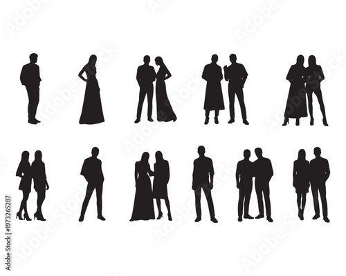 Fashion Model Silhouette Pose Vector 