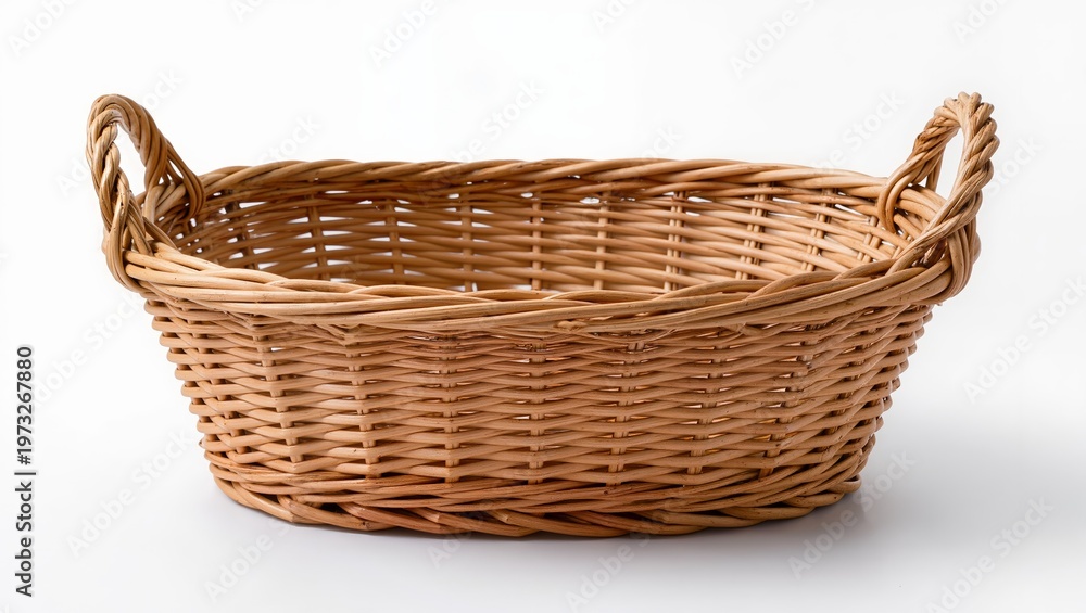 Fototapeta premium Woven Wicker Storage Basket