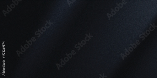Black dark gray muted cool graphite charcoal blue abstract elegant background. Drapery. Curtain. Fabric material. Soft folds. Wave stripe line. Gradient. Empty space. Design. Template.