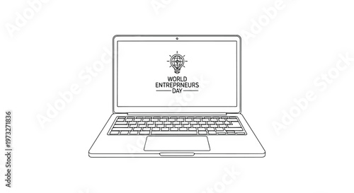 A sleek silver portable laptop computer with a blank black screen display remains open and isolated on a white background for modern business technology and web communication design