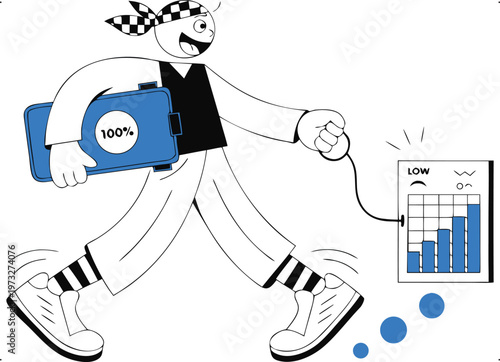 Progress and Success Illustration