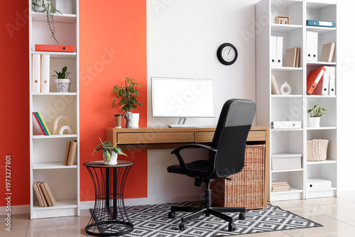 Interior of modern office w...