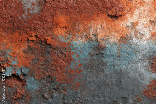 Seamless Rusty Metal Texture with Corroded Iron and Brown Oxidation