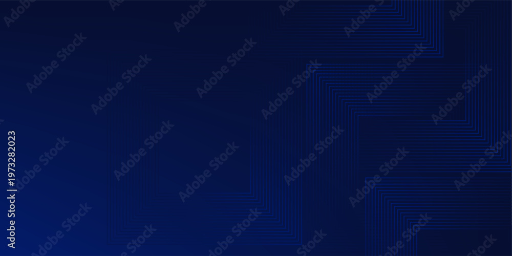 Obraz premium Futuristic blue glowing lines on dark abstract tech background