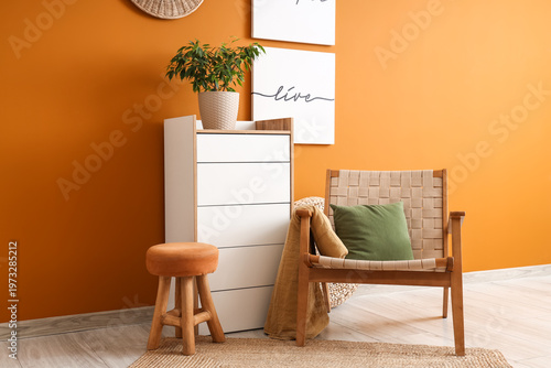 Interior of stylish room wi...