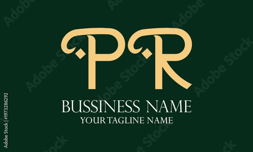 PR P pr initial logo | initial based abstract modern minimal creative logo, vector template image. luxury logotype logo, real estate homie logo. typography logo. initials logo