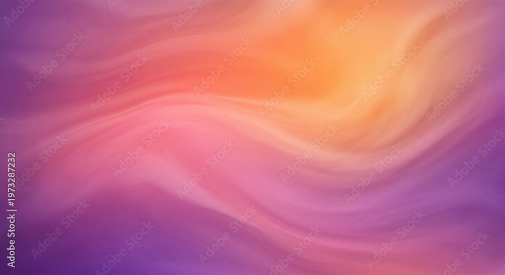 Fototapeta premium Abstract Soft Sunset Gradient Wave with Warm Peach and Pink Tones